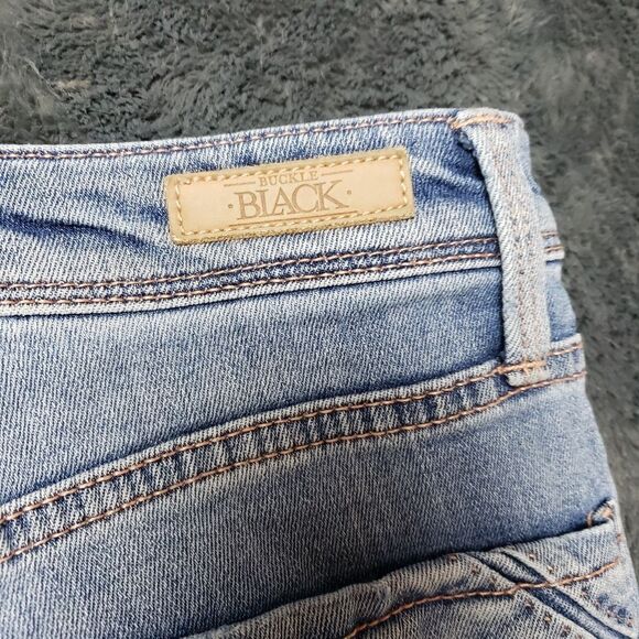 Buckle Black high rise ankle distressed destroyed jeans fit 53 button fly - Picture 14 of 14